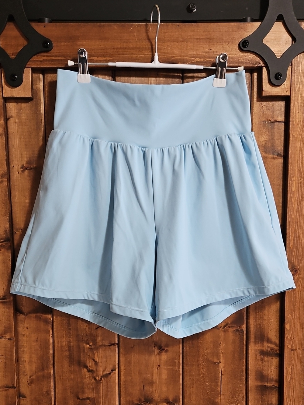 Halara SoftlyZero Airy Super High Waisted 2-in-1 Shorts L Long (5")